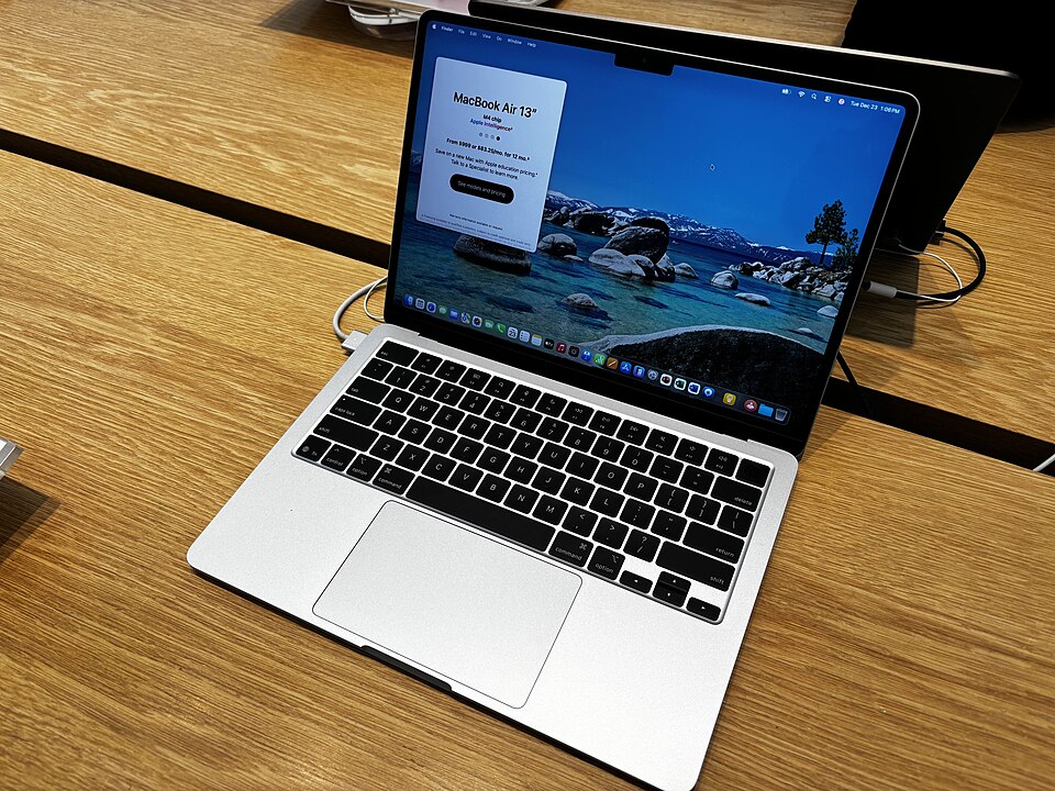 Apple MacBook Air 13″ M4 32GB/1TB Silver · model photo