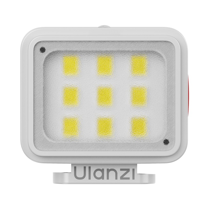 Ulanzi DG01 Cube Mini Light compacte LED-lamp met cold shoe mount wit