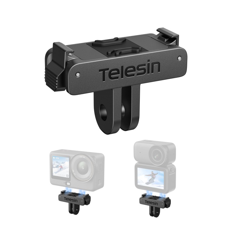 Telesin magnetische base voor DJI Osmo Action 6/Nano/360 met dual-prong vergrendeling