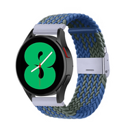 Braided nylon bandje - Groen / blauw - Huawei Watch GT 2 & GT 3 - 42mm