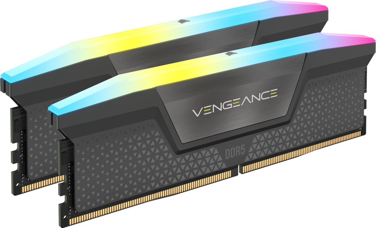 Corsair Vengeance RGB - RAM-geheugen - 32GB - DDR5 - 6.000MT/s - 2 x 16GB - AMD EXPO & Intel XMP - RGB