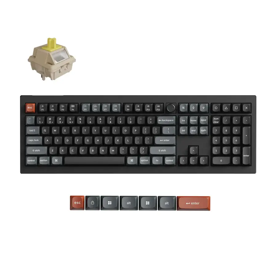 Keychron V6 Ultra 8K banana toetsenbord