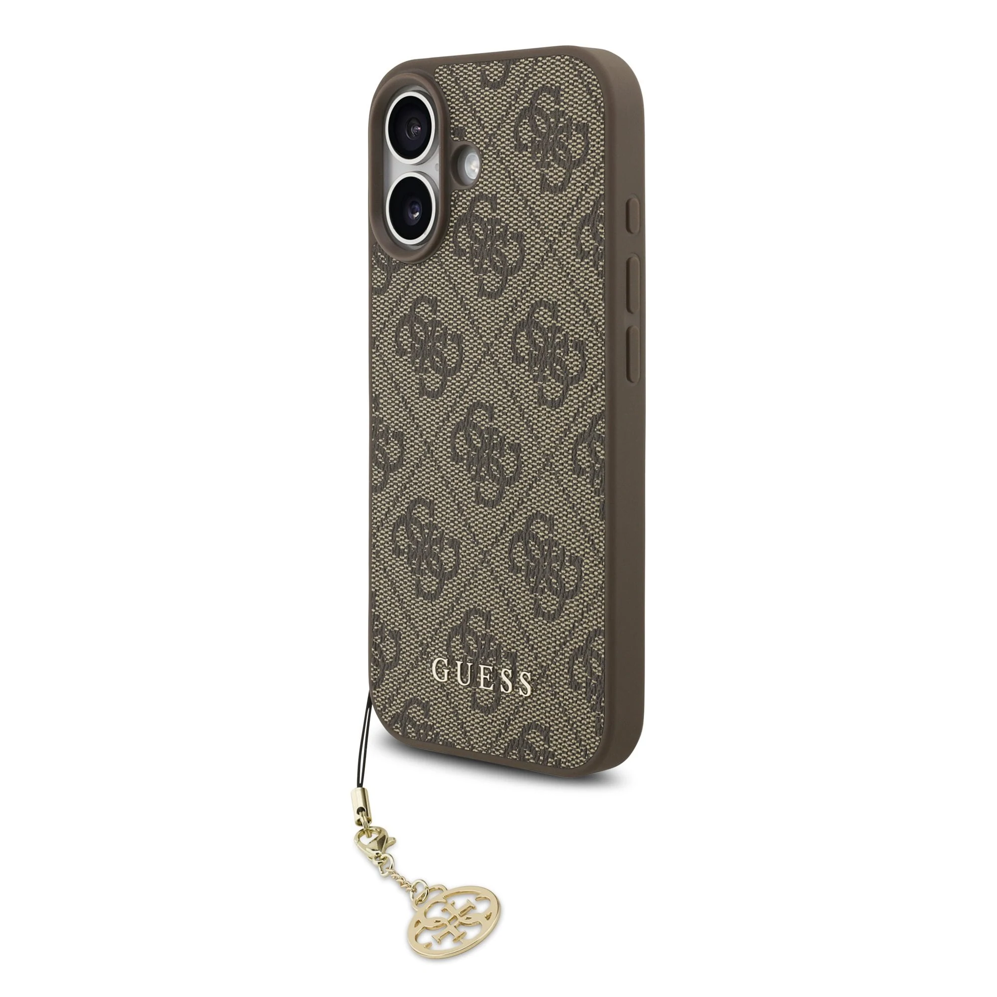 Guess 4G Charm MagSafe Hoesje iPhone 17 - Bruin