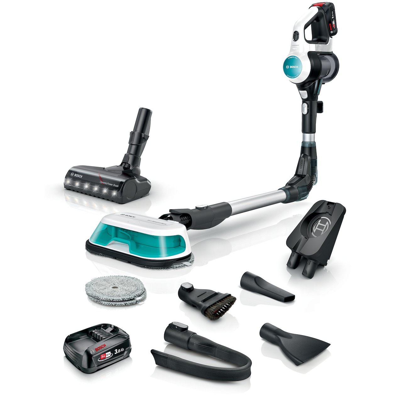 Bosch Unlimited 7 BCS712HYG5 Steelstofzuiger zonder zak Wit