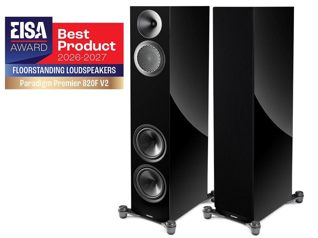 Paradigm Premier 820F v2 vloerstaande speaker zwart hoogglans