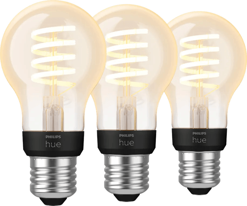 Philips Hue Filamentlamp White Ambiance Standaard E27 3-pack