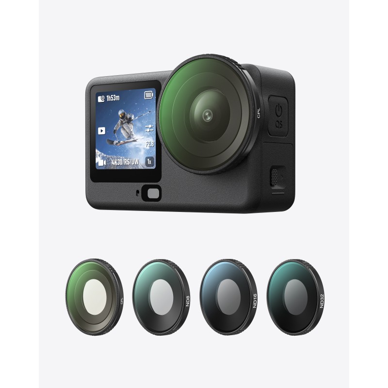 Telesin schroef-filterset voor DJI Osmo Action 6 - CPL+ND8/16/32