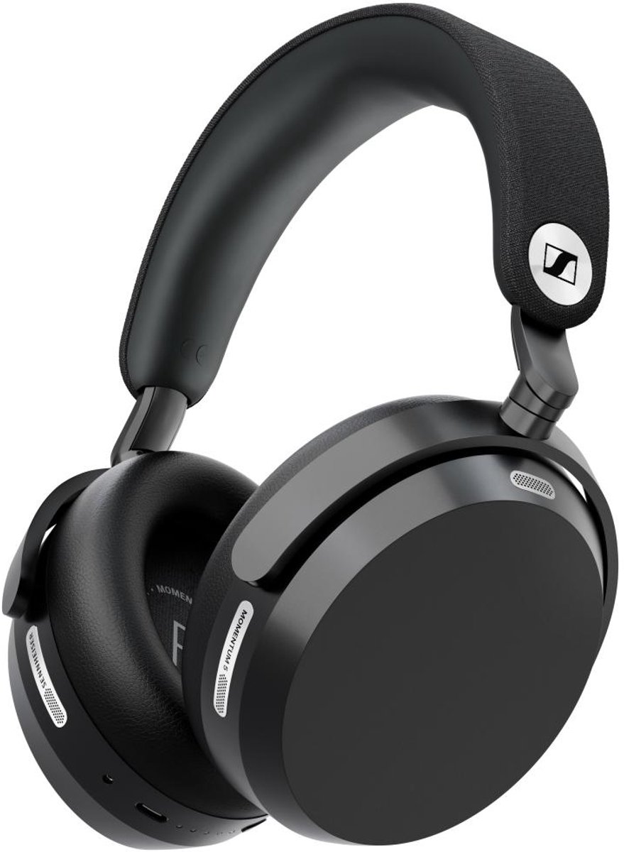 Sennheiser MOMENTUM 5 Wireless Black - Draadloze over-ear koptelefoon met Noise Cancelling - Bluetooth - 8 microfoons - Hi Res - Dolby audio