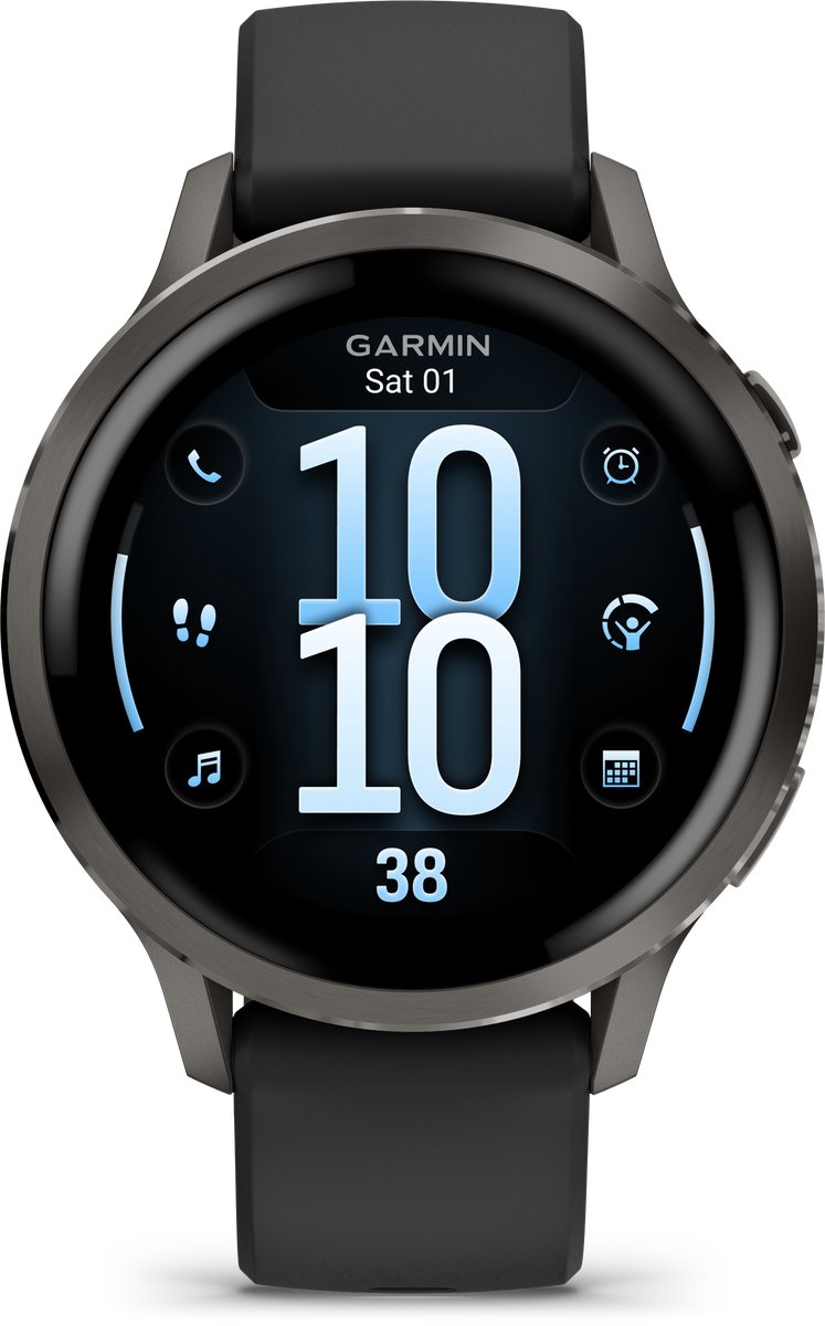 Garmin Venu 4 - Multisport smartwach - 41 mm - AMOLED - Slate Grijs/Zwart