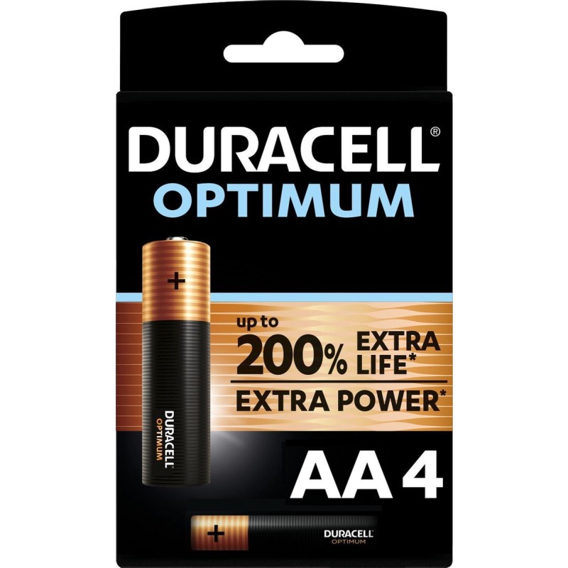 Duracell Optimum Alkaline AA batterijen - 4 stuks