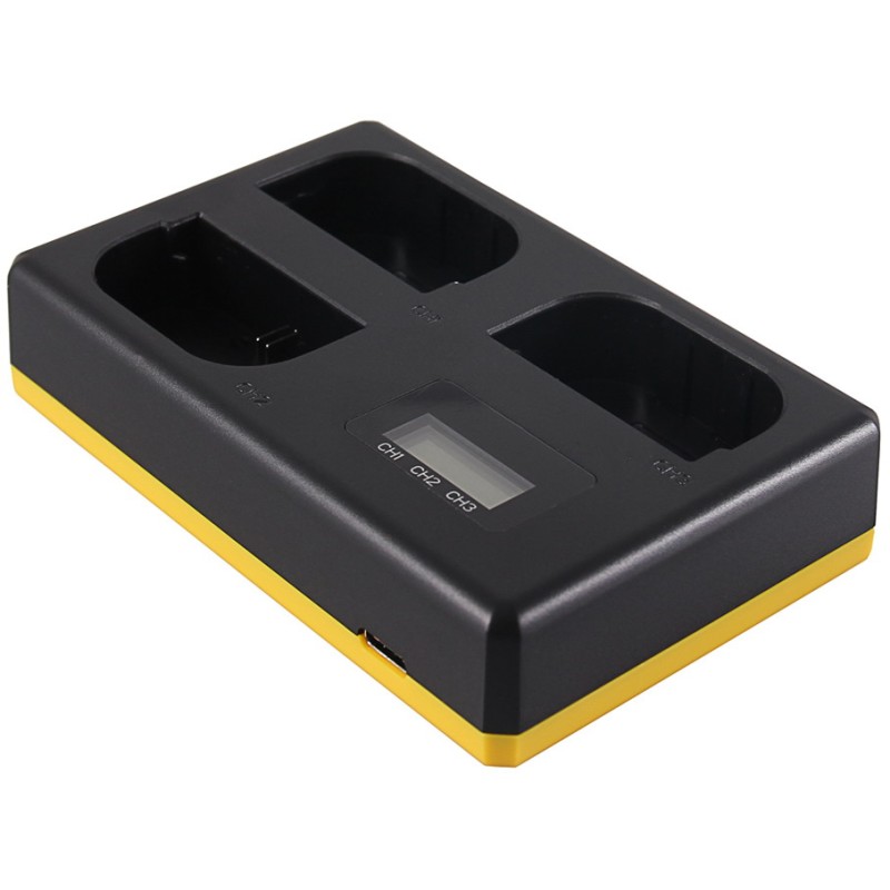 Triple Lader Canon LP-E6, LP-E6N en LP-E6NH - Laadt 3 accu's, ook tegelijkertijd