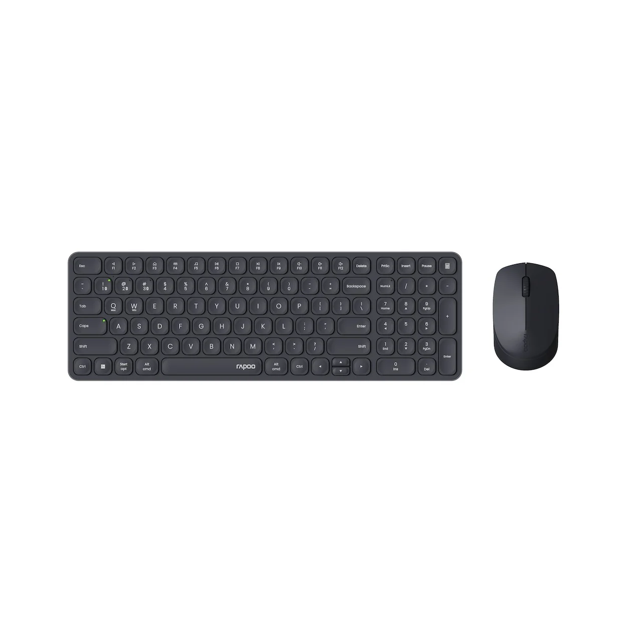 Rapoo 9310M Multi-mode Wireless Ultra-slim Desktop Combo Set Toetsenbord Zwart
