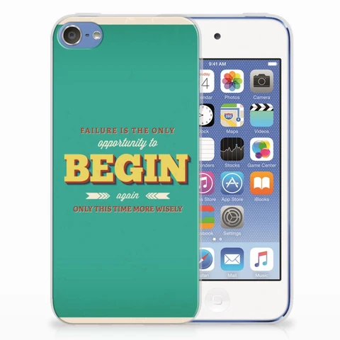 Apple iPod Touch 5 | 6 | Siliconen hoesje | met naam Quote Begin