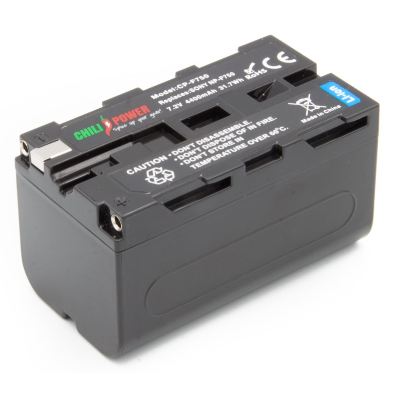 ChiliPower NP-F750 accu voor Sony - 4400mAh