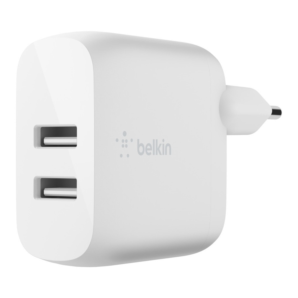 Belkin Dual USB-A Charger - 24W Oplader Wit