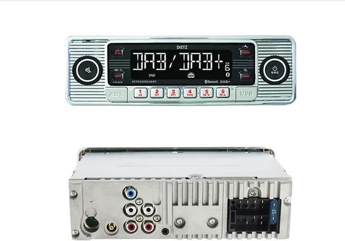 1-Din Retro 301 DAB+/BT MP3 USB RDS Zwart