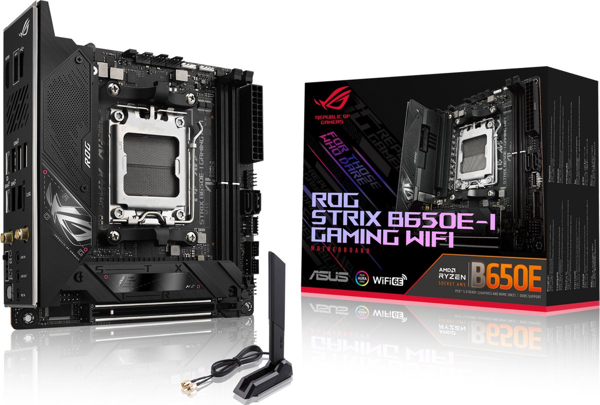 ASUS B650E-I 64 GB - Moederbord - B650 AMD AM5 - DDR5-SDRAM