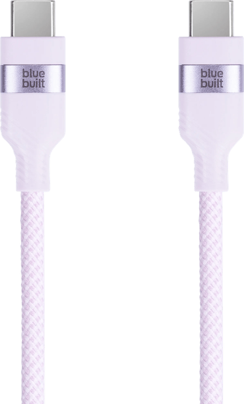 BlueBuilt Usb C naar Usb C Kabel 1,5m Nylon Lila