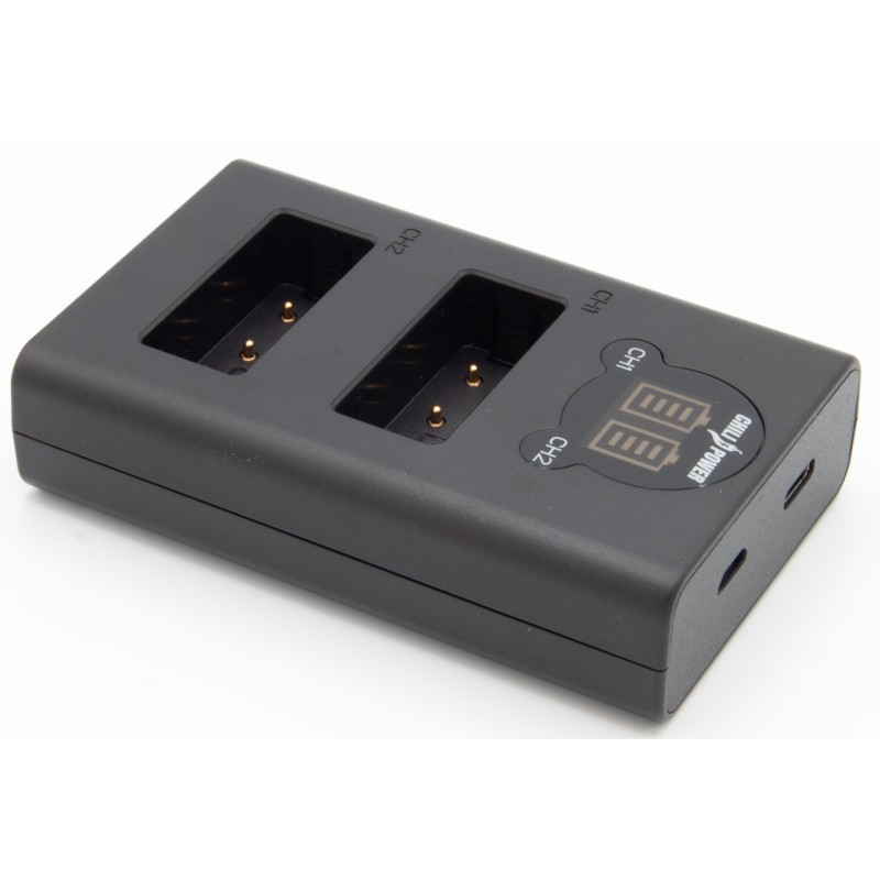 ChiliPower Canon LP-E17 dubbellader voor 2 camera accu's (tegelijk)