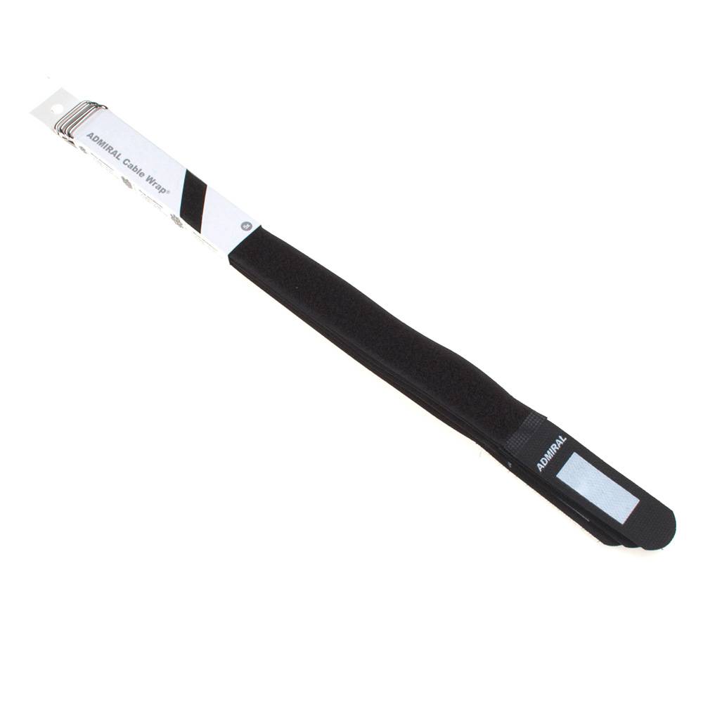 Admiral Cable Wrap kabelbinder 25x380mm zwart (set van 5 stuks)