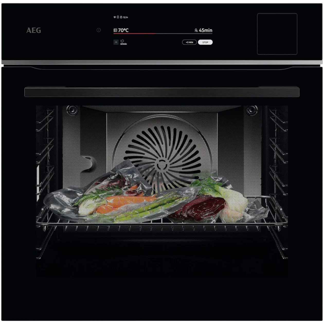 AEG TP9SB831AB Inbouw combi stoomoven Zwart