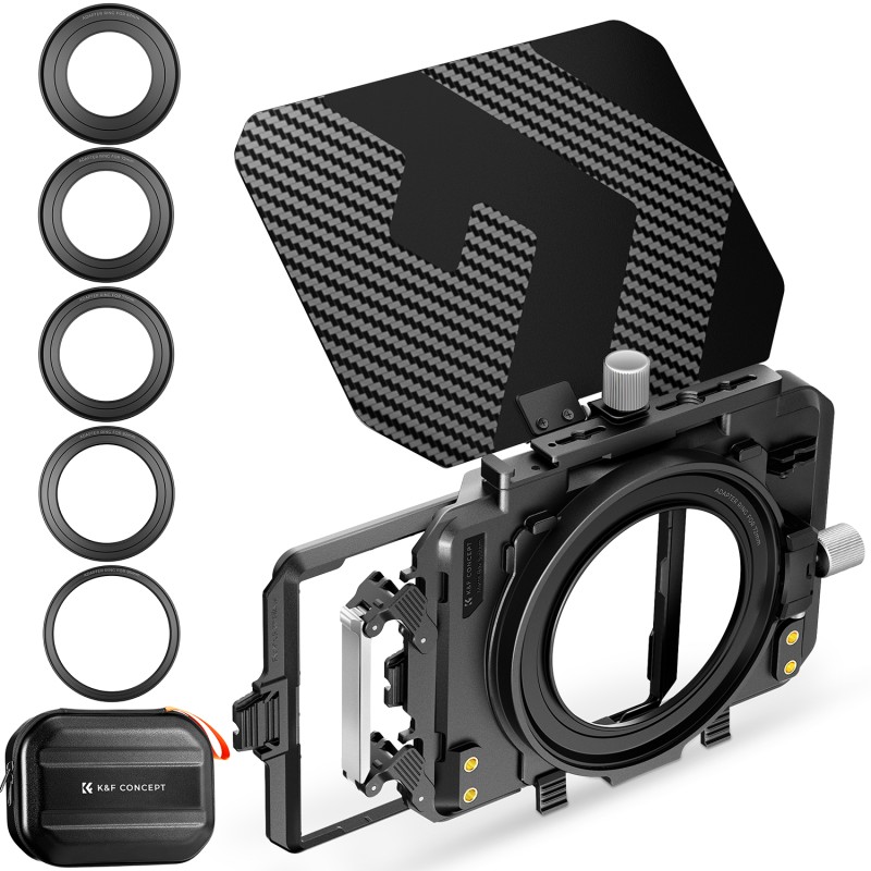 K&F Concept Matte Box Filter Kit met 2 frames voor professionele videografie