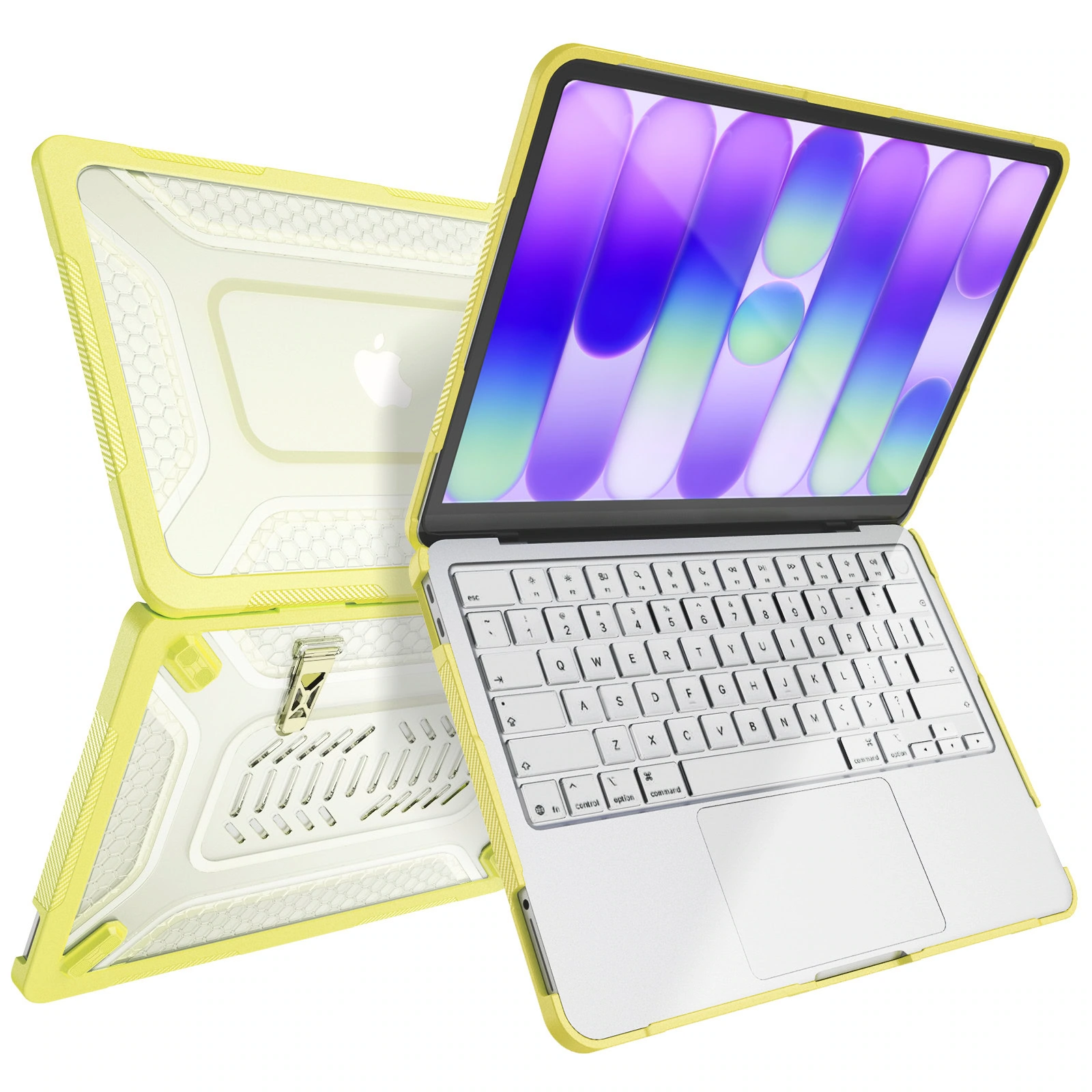 Turtle Shift Shield laptopcover voor MacBook Neo 13 inch 2026 A18 - Citrus Geel