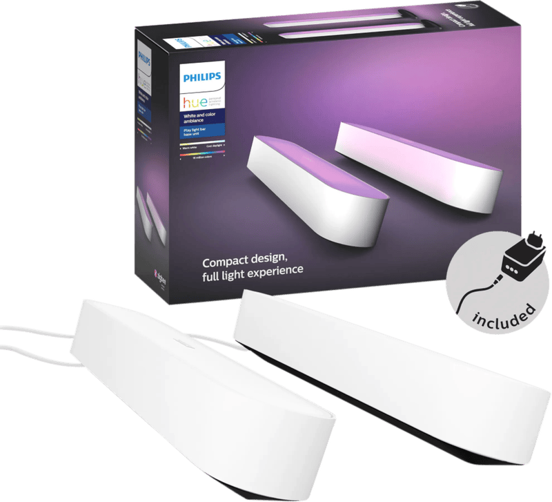 Philips Hue Play Lichtbalk White & Color Wit Duo Pack