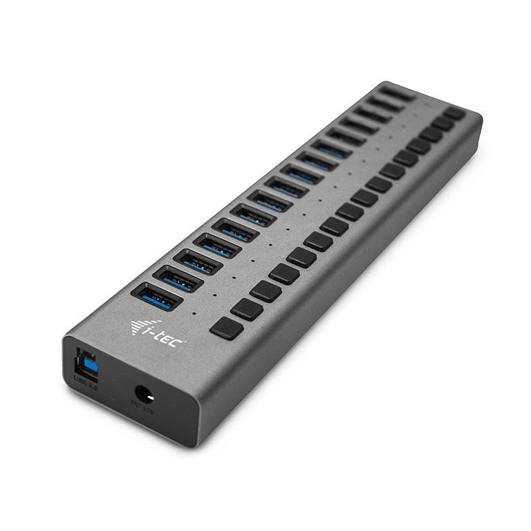 i-tec 16 poorts USB hub + 60w adapter
