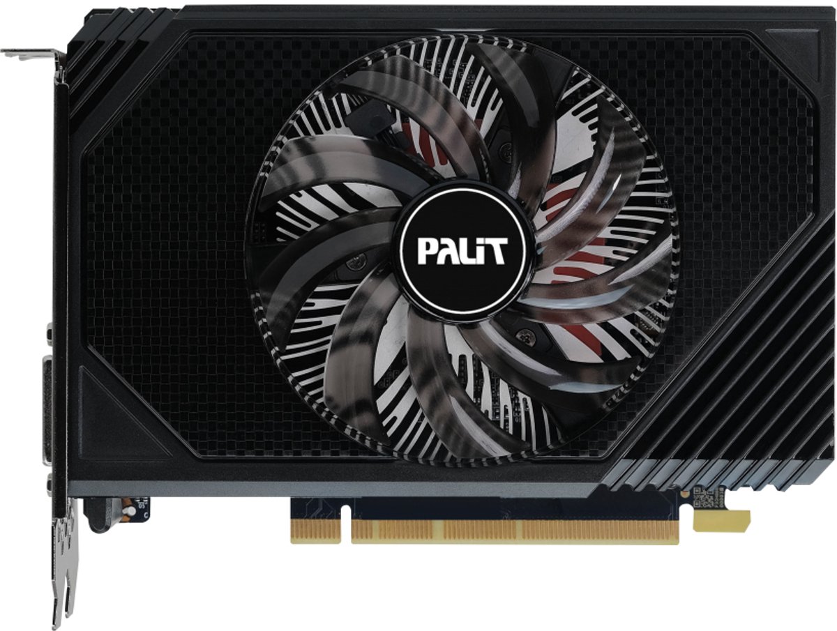 Palit StormX NVIDIA GeForce RTX 3050 - Videokaart - 6GB - GDDR6 - PCIe 4.0 - 1x HDMI 2.1 - 1x DisplayPort 1.4 - 1x DVI-D