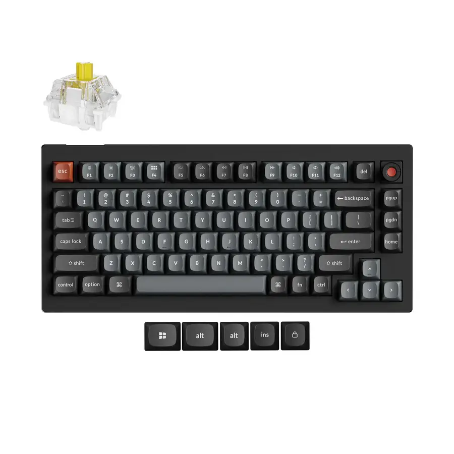 Keychron V1 8K QMK banana toetsenbord