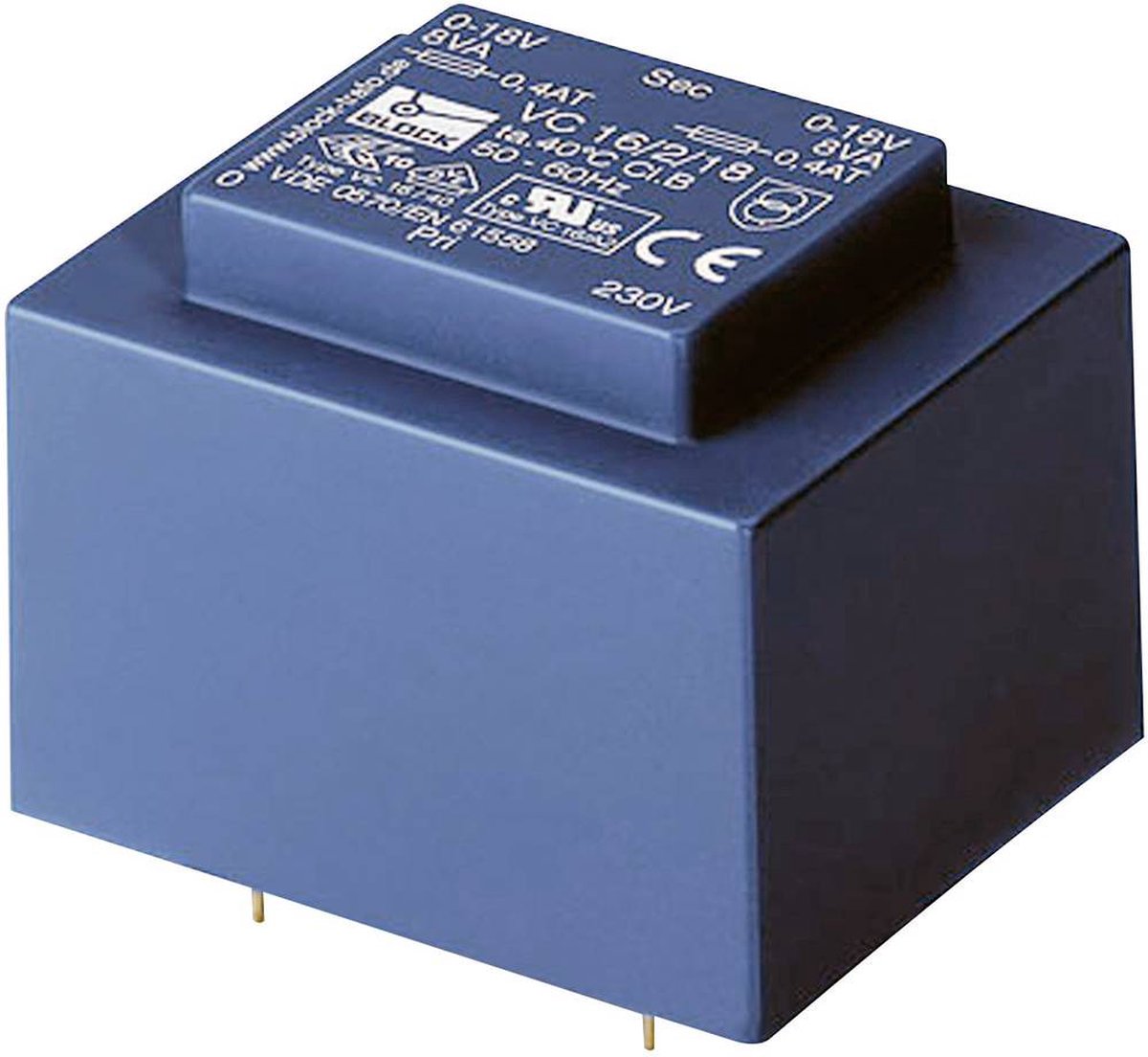 BLOCK VC 10/1/18 Printtransformator 1 x 230 V 1 x 18 V/AC 10 VA 555 mA
