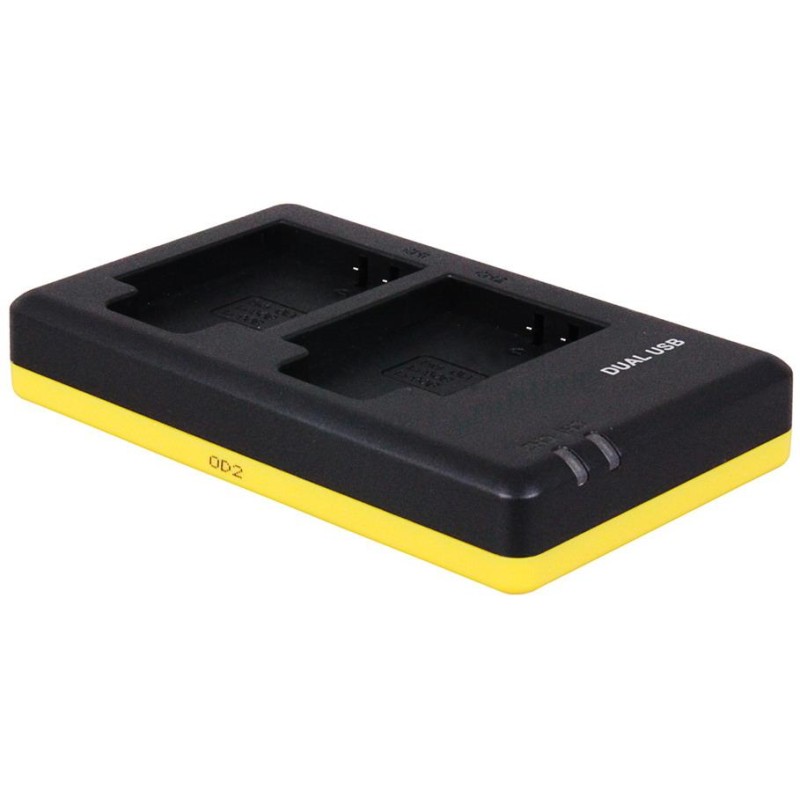 Duo oplader voor 2 camera accu's Olympus Li-90B