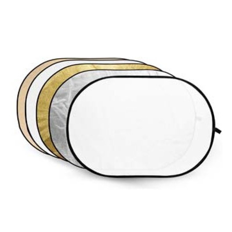 Godox reflectieschermen 5-in-1 Gold, Silver, Soft Gold, White, Translucent - 60x90cm