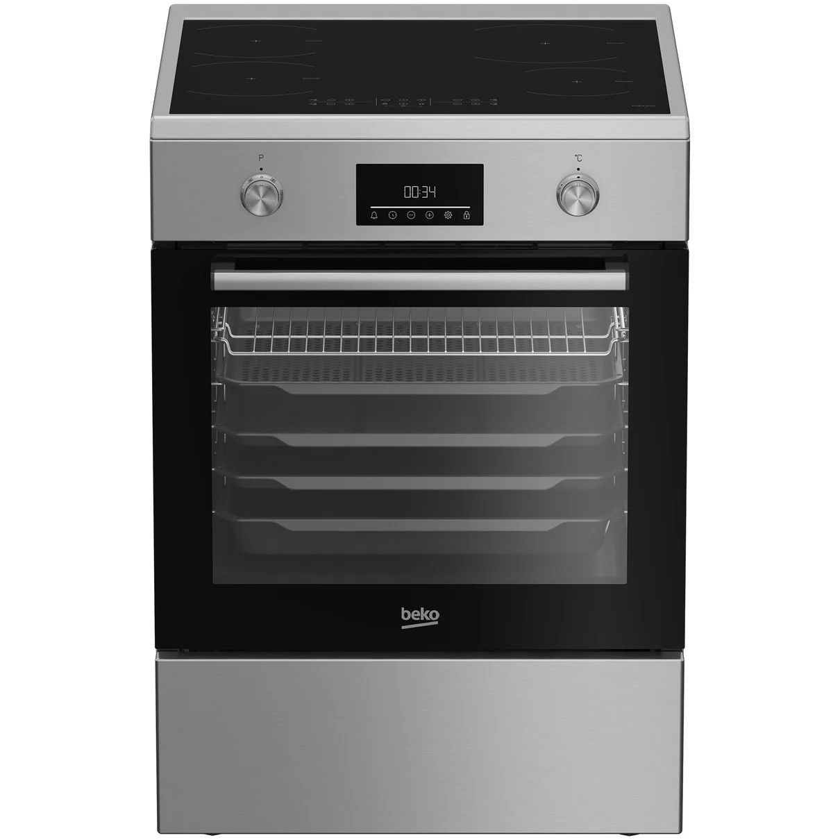 Beko FBMA6930GX Inductie fornuis Grijs