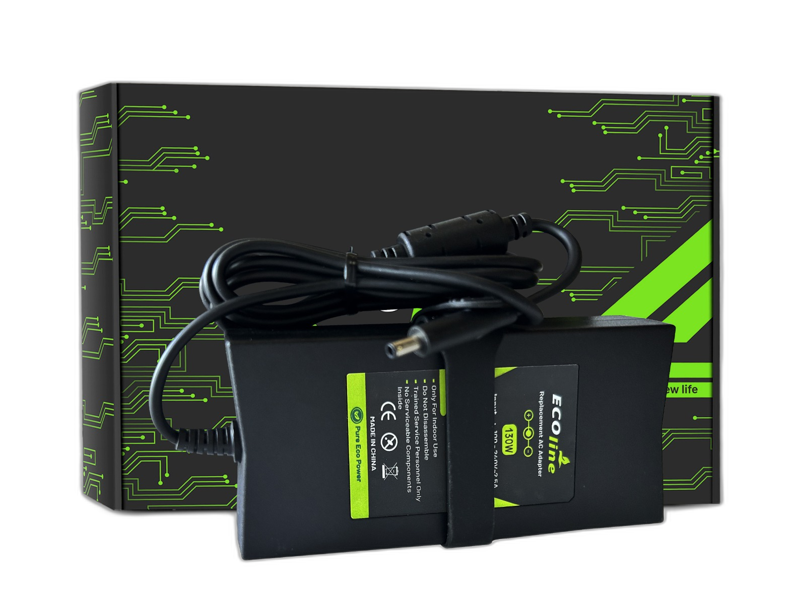 EcoLine - Oplader / AC Adapter - Compatibel Met De Dell XPS 15 9530 9550 9560 Precision 15 5510 5520 M3800 M4400 M4500 M6700 - 19.5V 6.7A 130W