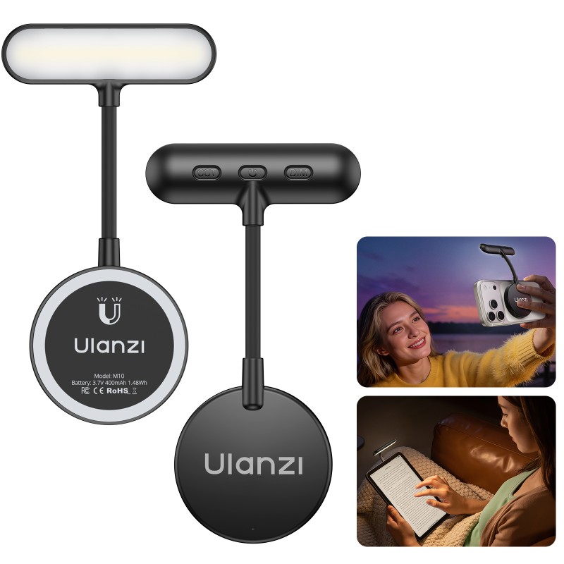 Ulanzi M10 magnetische flexibele telefoonlamp met MagSafe en 360° draaibare arm