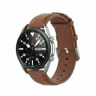 Classic leren bandje - Bruin - Huawei Watch 5 - 46mm