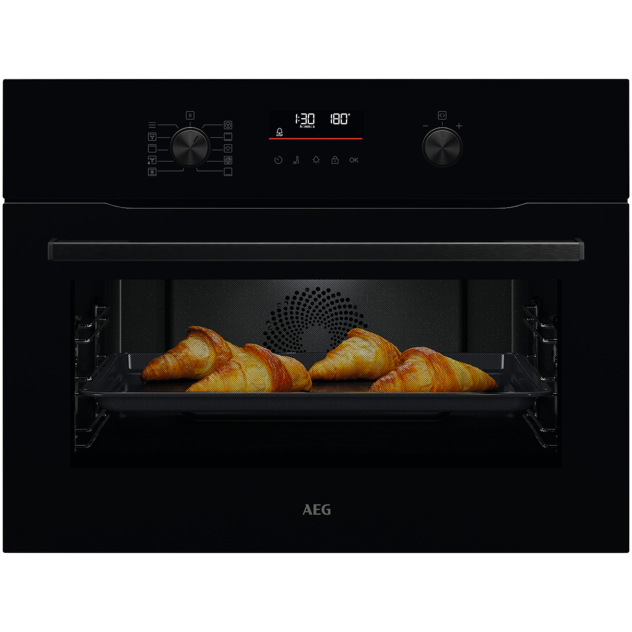 AEG OA5PK40K Inbouw combi stoomoven Zwart