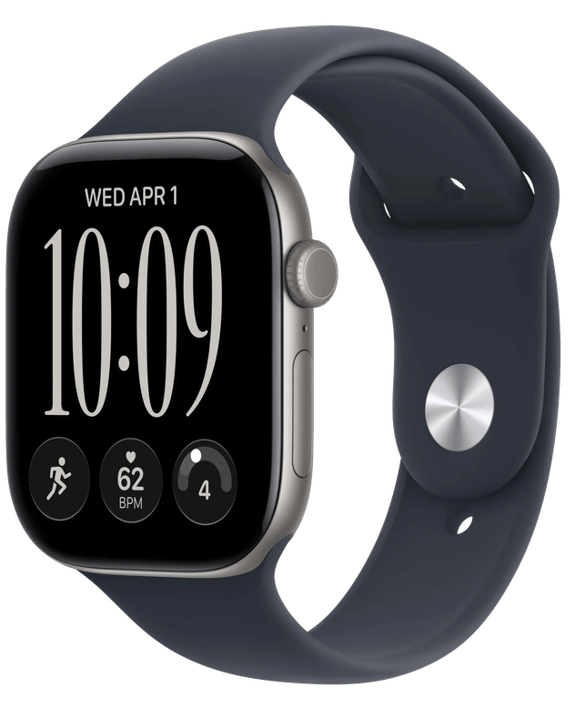 Apple Watch Series 12 46mm Grijs Sportband M/L