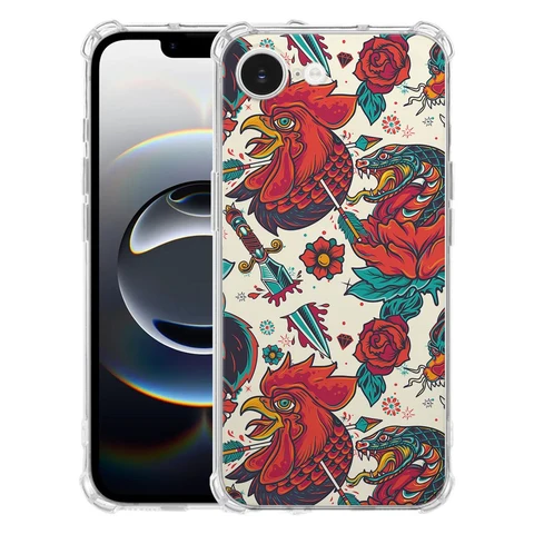 Apple iPhone 16e | iPhone 17e Hoesje - Old Skool Flexibel TPU Antishock