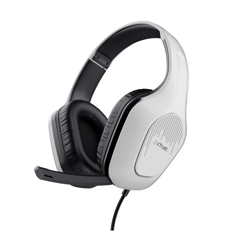 Trust GXT 415 Zirox Over-ear gamingheadset Headset Wit