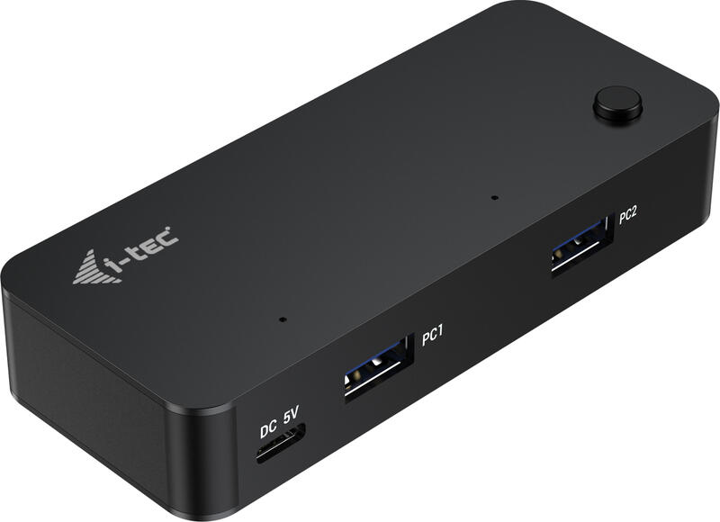 i-tec compacte KVM Hub 2x USB-A / 2x USB-C