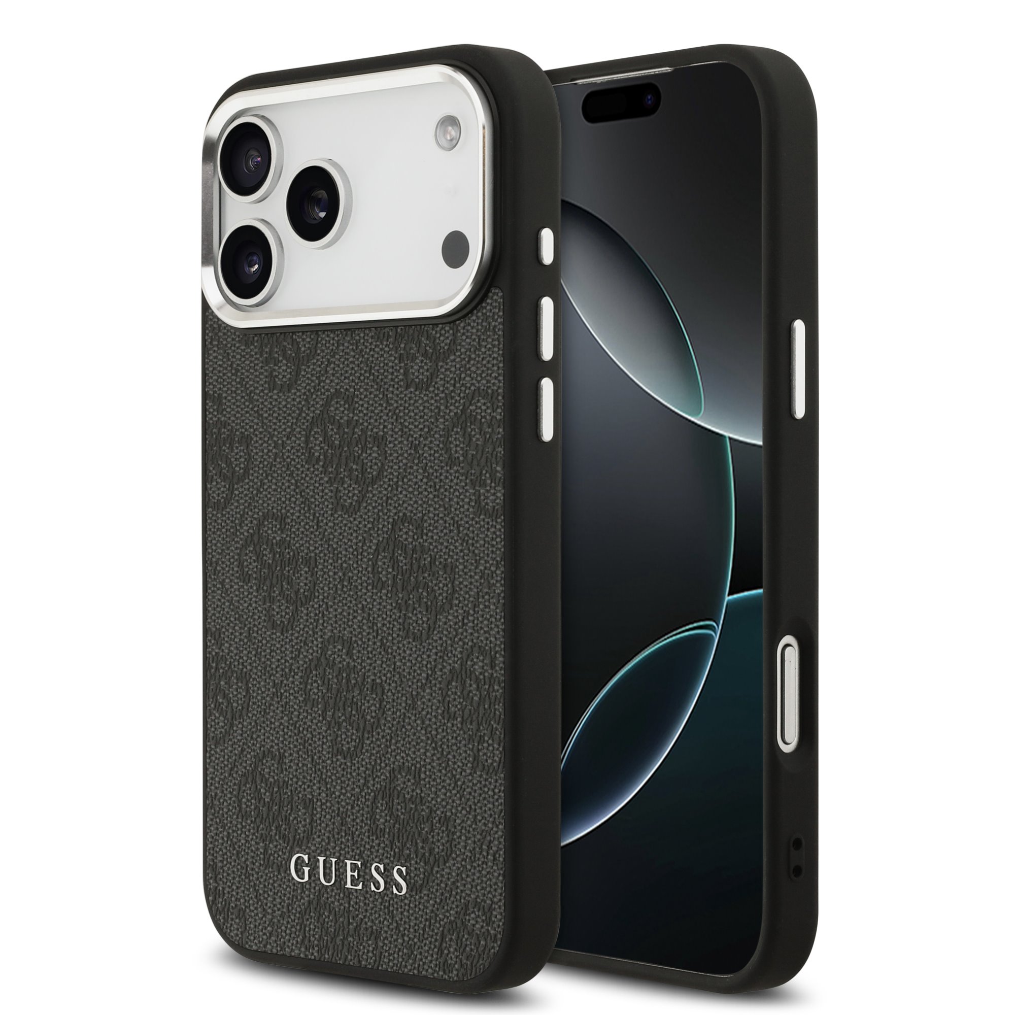 Guess 4G MagSafe hoesje voor iPhone 17 Pro Max en iPhone 18 Pro Max - Zwart
