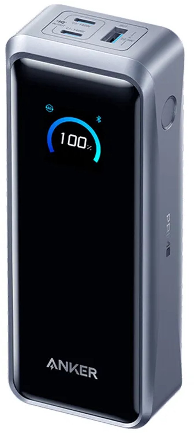 Anker Prime Power Bank - 26.250mAh 3-poorts Draagbare Lader met 300W Max Output - Tweerichtingsladen - TSA-Goedgekeurd - App-bediening (Base niet inbegrepen)