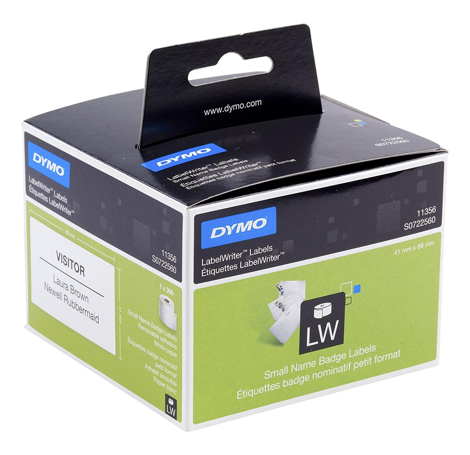 Dymo naambadge 41x89mm 300 stuks