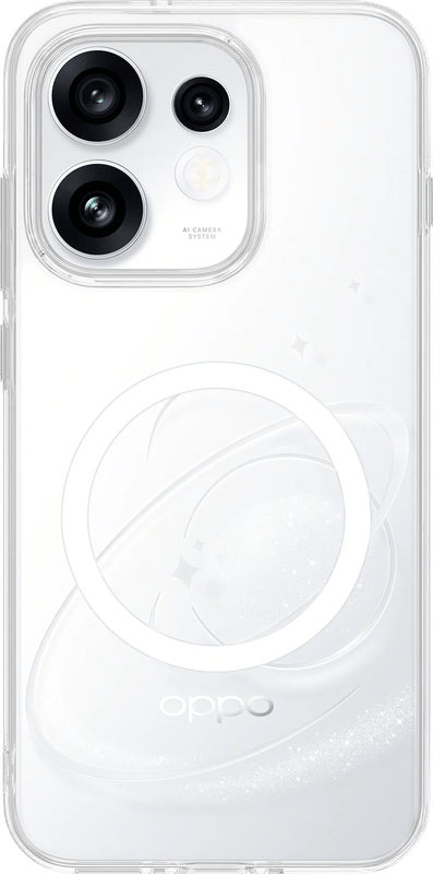 OPPO Reno16 / Reno16 Pro Back Cover met Magneet Transparant