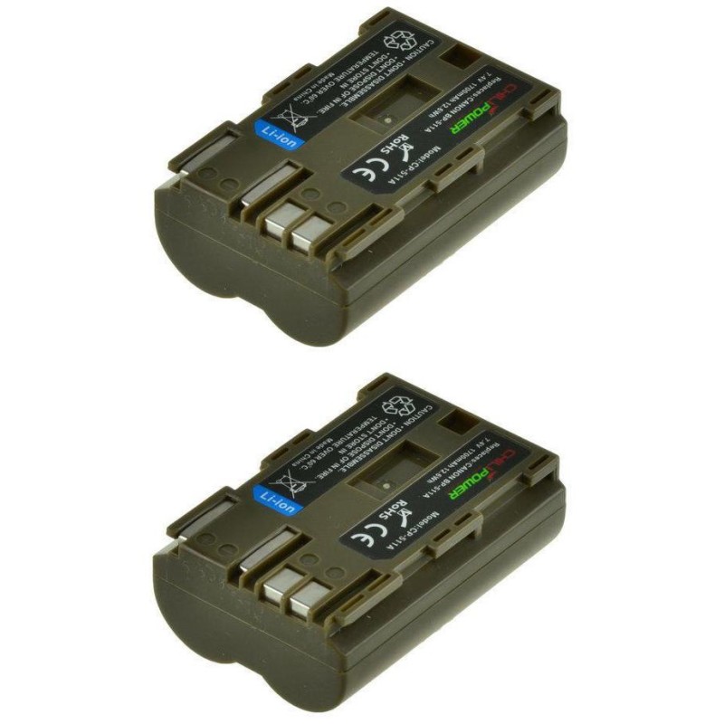 ChiliPower BP-511 / BP-511A accu voor Canon - 1700mAh - 2-Pack