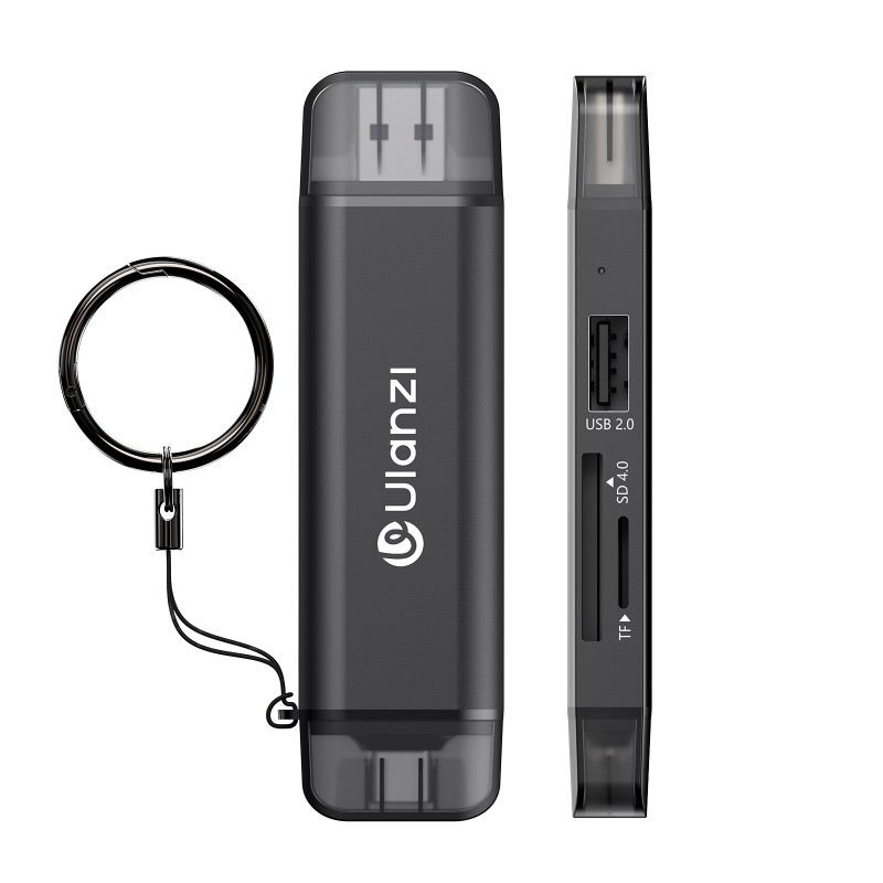 Ulanzi CR3 3-in-1 kaartlezer 4.0 met USB en USB-C aansluiting