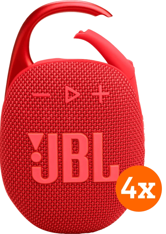 JBL Clip 5 Rood 4-pack